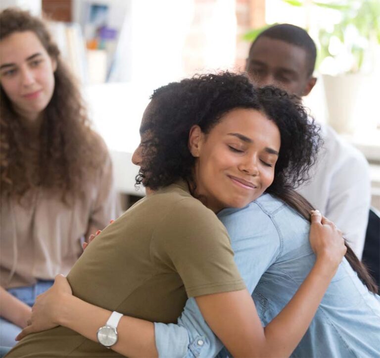 people hugging