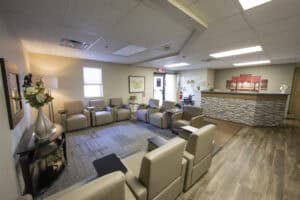 Recovery Works Merrillville reception area