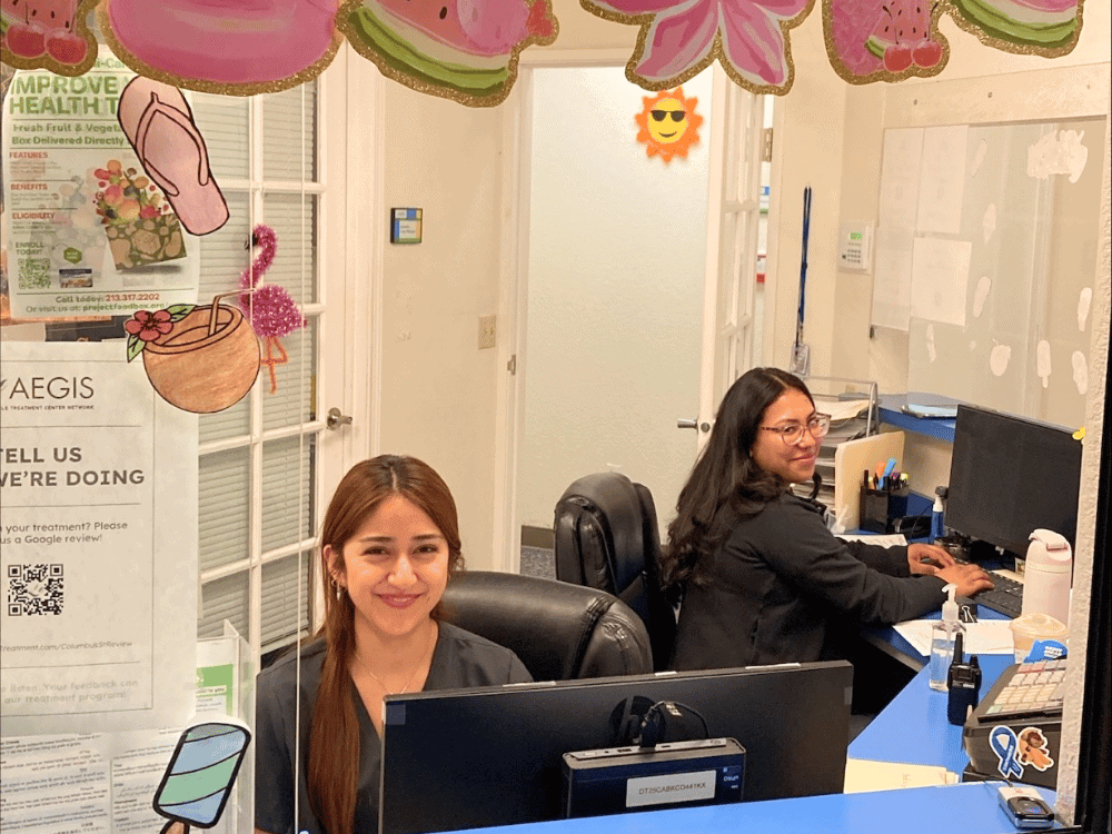 Aegis Bakersfield Columbus nurses station