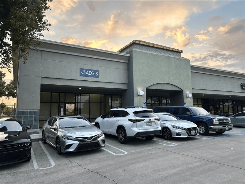Front entrance of Aegis in Ceres, CA