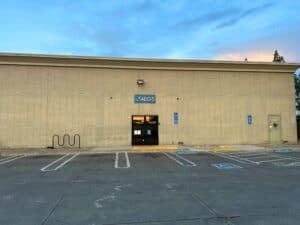 Rear entrance of Aegis in Ceres, CA