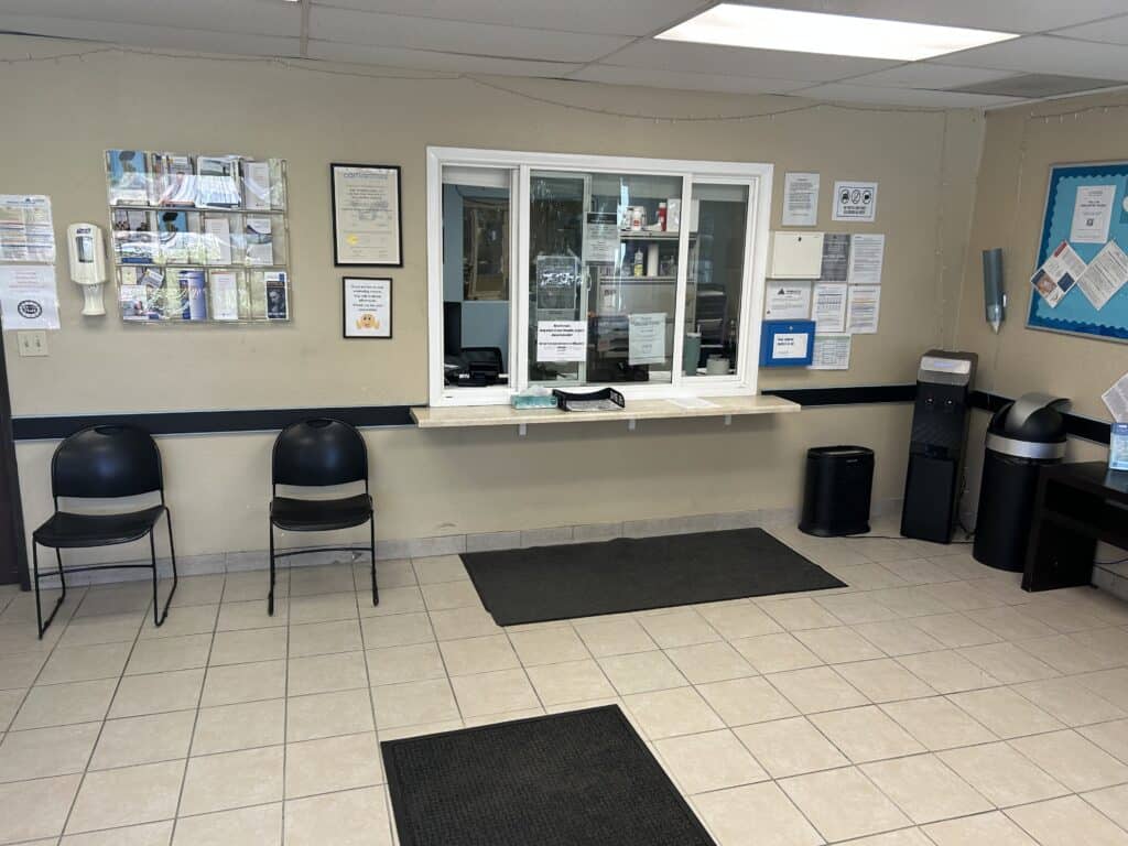 Aegis Treatment Centers Santa Barbara nurses station.