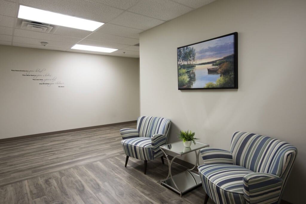 Recovery Works Merrillville waiting area