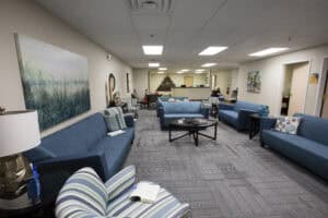 Recovery Works Merrillville patient lounge