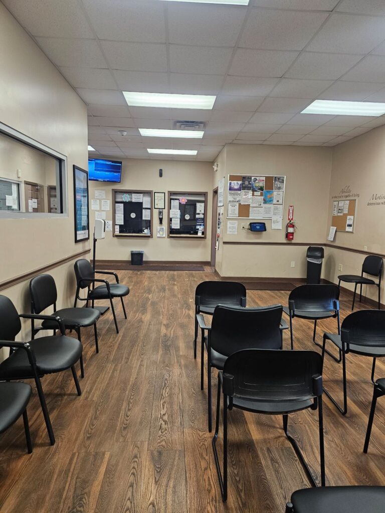 Waiting room at Youngstown Treatment Services