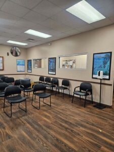 Patient waiting room at Youngstown Treatment Services