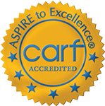 CARF accredited badge