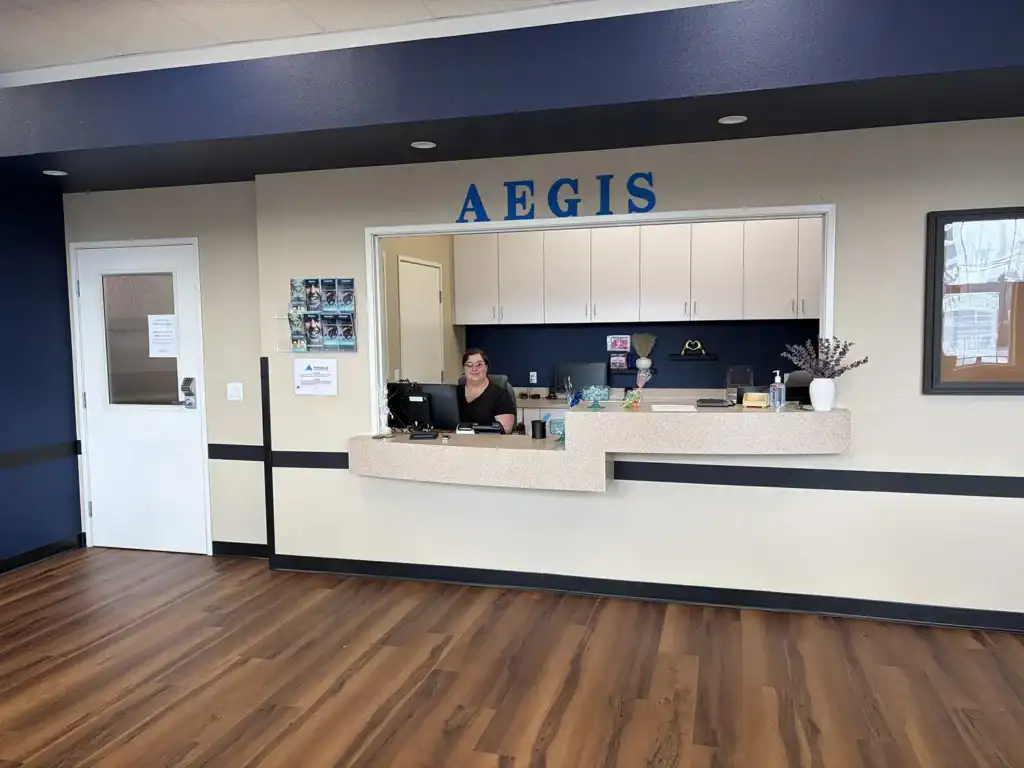 Aegis Crescent City nurses station