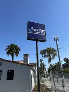 Long Beach Med Unit sign out front