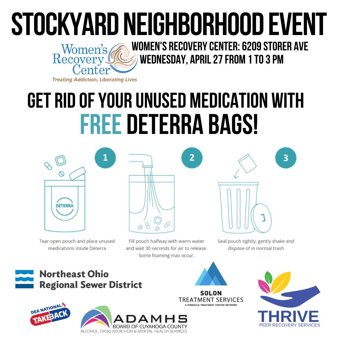 Stockyard Neighborhood Event: Get Rid of Your Unused Medication With Free Deterra Bags!