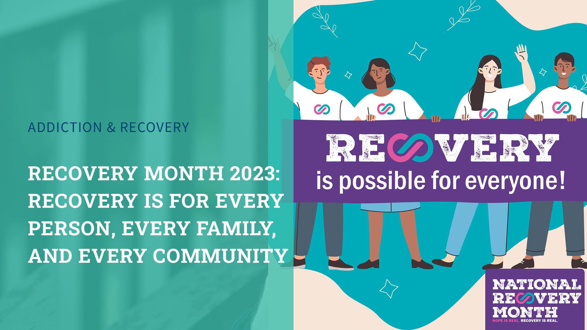 Graphic of Recovery Month 2023